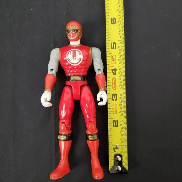 BANDI Red Power Ranger Action Figure, 2002 Toy, 6" - Picture 3 of 6